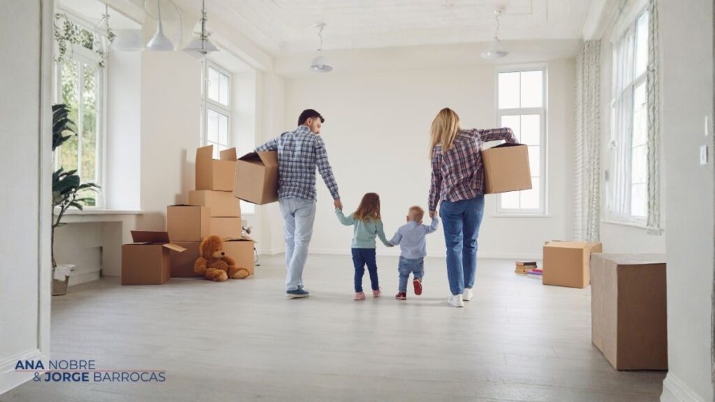 Família a mudar de casa sem stress